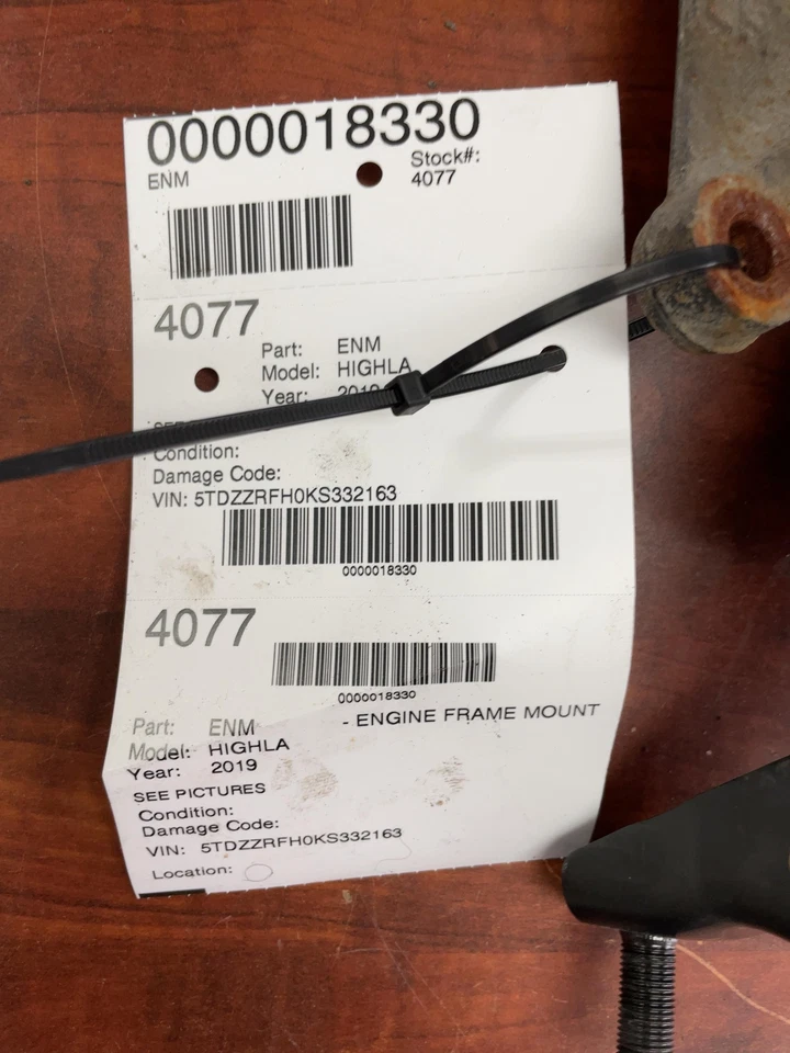 ✅ 2019 TOYOTA HIGHLANDER Engine Frame Mount OEM - Image 4 of 4