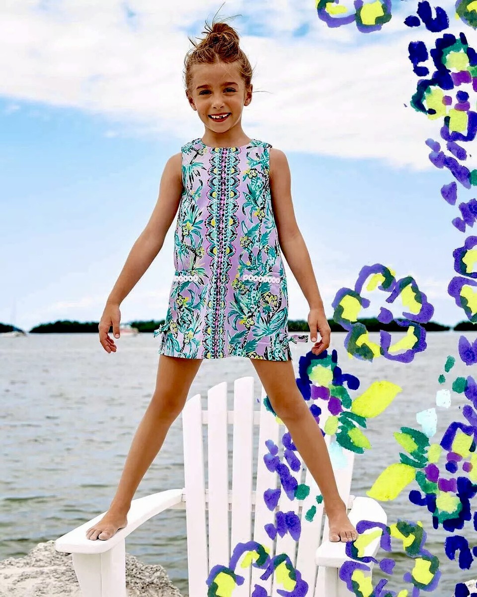 Lilly Pulitzer NWT Little Lilly Classic Shift Its Impawsible