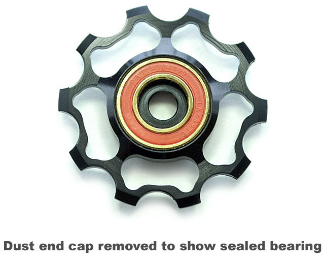 Omni Racer 9 & 10 Speed TI Ceramic Derailleur Pulleys Dura Ace Ultegra