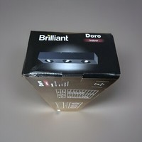 Brilliant Doro Led Deckenleuchte 3,Flg Sand Schwarz, 3X Led, GU10, 4,5W 3X 345Lm