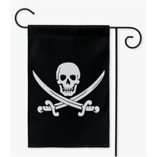 Calico Jack Pirate Jolly Roger Yard Flag - Rackham Skull and Crossbones, Arghhh!