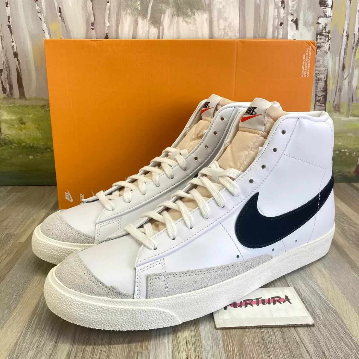 lento Cabeza Misericordioso Nike Blazer Mid &#039;77 Vintage White Black BQ6806-100 Men&#039;s Size 10  - 13 Shoes #125 | eBay