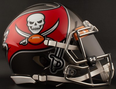 TAMPA BAY BUCCANEERS NFL Football Helmet with BLACK-TINT