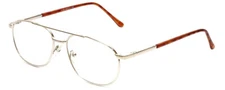 Calabria 1110C Metal Pilot Reading Glasses CHOOSE COLOR Gold,Gunmetal & POWER