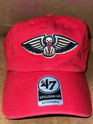 New Orleans Pelicans NBA '47 Clean Up Red Adjustable Hat Cap