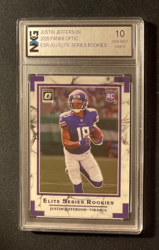 Justin Jefferson 2020 Donruss Optic #ESR-JUJ Rookie RC - Graded NXG 10 Gem Mint