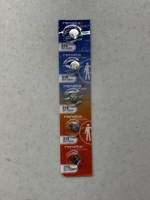 5 PACK RENATA 315 SR716SW SILVER 1.55V EXP 07/2028 FRESH FREE SHIPPING USA