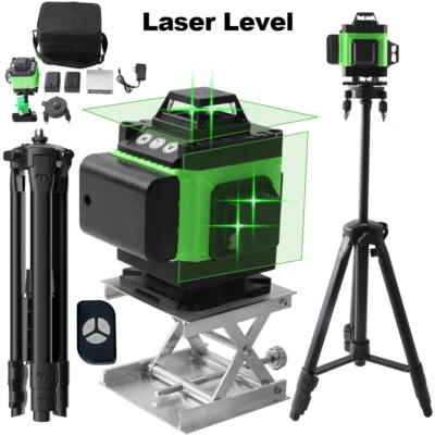 2025 4D 16 Lines Laser Level 360° Green Auto Self Leveling Rotary Cross Measure