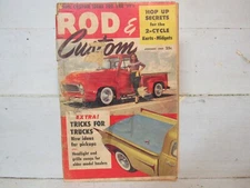 ROD & CUSTOM Magazine JANUARY 1959  CUSTOMIZING TRICKS FOR TRUCKS