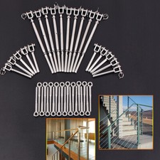 Stainless Steel Wire Rope DIY Balustrade Kit Jaw/ Swage Turnbuckle Fork 10 kits