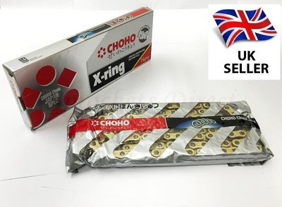 Neu CHOHO Schwerlast X Ring Gold Motorrad Kette 530 x 120 Glieder