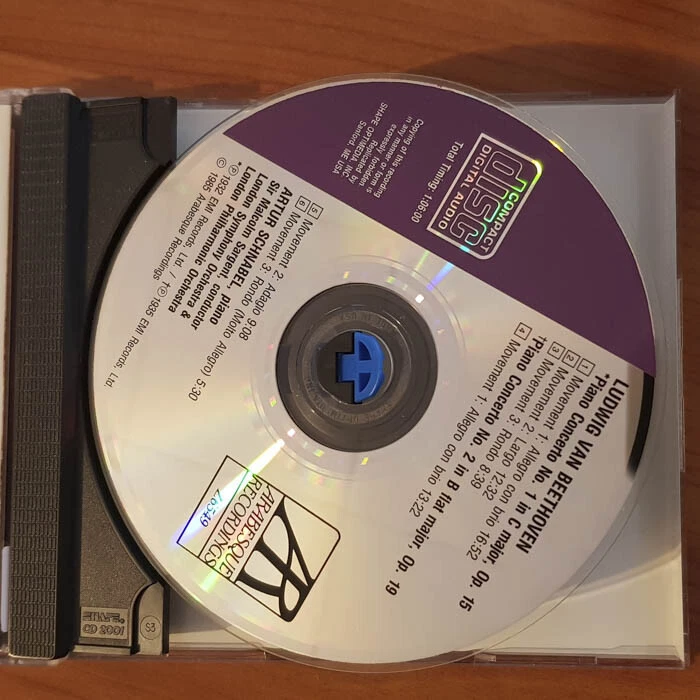 ARTUR SCHNABEL Plays Beethoven Piano 1&2 EX/VG+(CD) - Bild 3 von 4