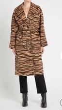 The Baum Und Pferdgarten Doretta Coat In Dark Tiger Size 34-uk 6/8