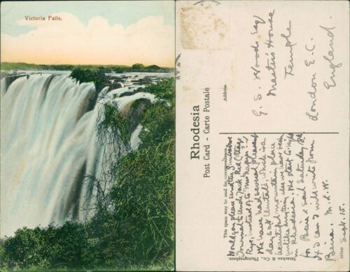 Victoria Falls Rhodesia Strachau & Co 10560 - Imagen 1 de 2