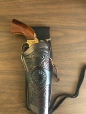 Leather Cowboy Holster Ruger Single Six Wrangler 4.75" 22Cal Floral Scroll