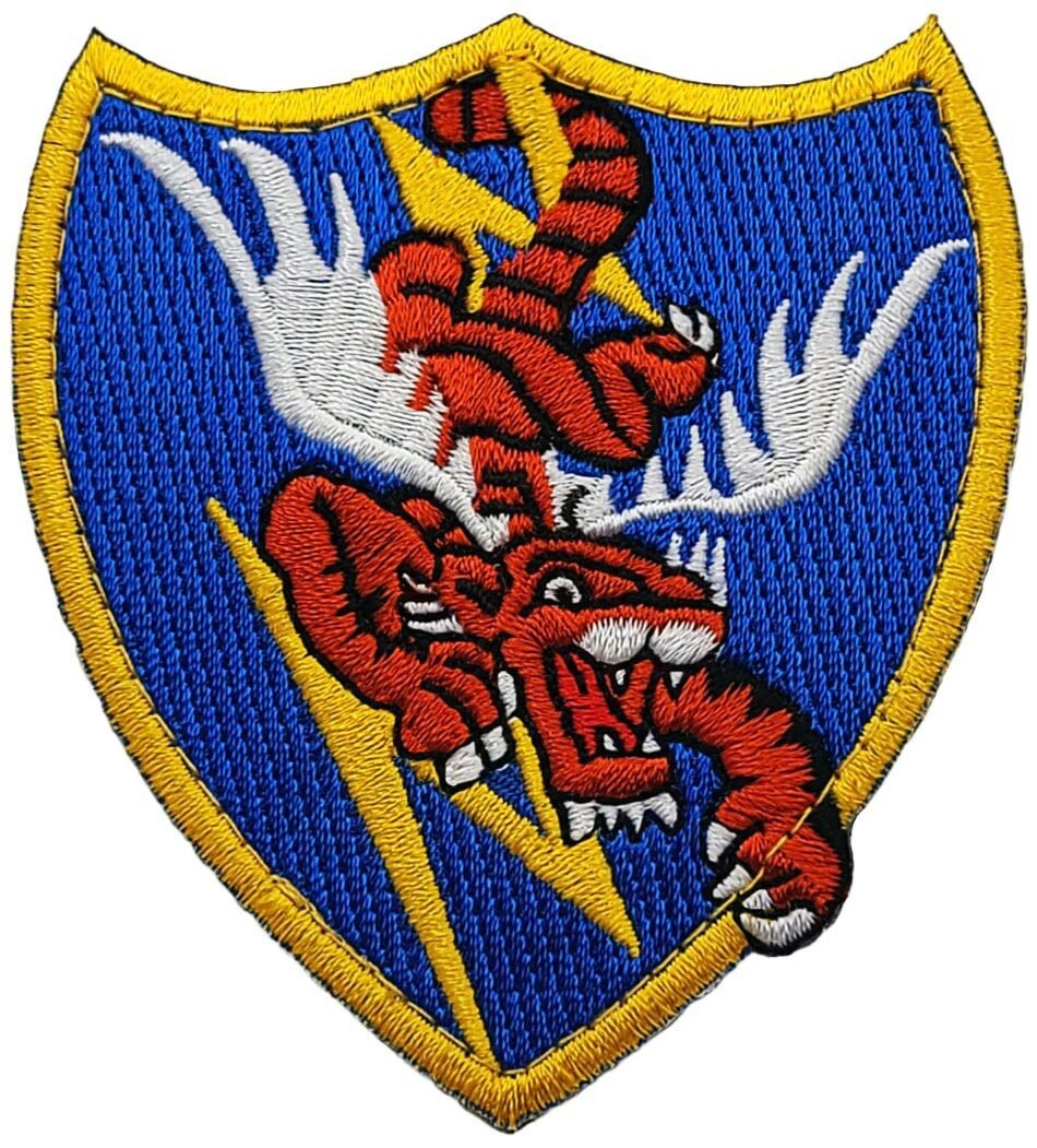 WWII Flying Tigers Fighter Squadron Patch | 2PC Hook Backing