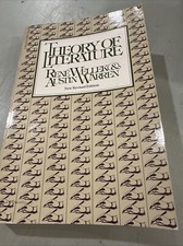 Theory of Literature : New Revised Edition by Rene Wellek and Austin Warren