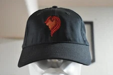 Tribal Wolf  Hat Great & Fun to Wear Adult adj Black Red Wolf