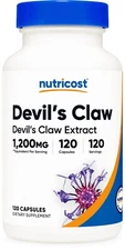 Nutricost Devils Claw 1200mg Equivalent, 120 Capsules - Non-GMO and Gluten Free