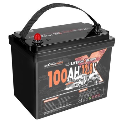 12V 100Ah Lithium LiFePO4 Battery for RV Boat Caravan,Marine Built-in BMS