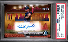 Walker Jenkins 2024 Bowman Chrome Scouts' Top 100 Gold Auto /50 PSA 9 #BTPA-11