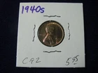 1940-S 1C BU SPOT Lincoln Cent WHEAT PENNY FRESH FROM AN ORIG ROLL FREE SH  C-92