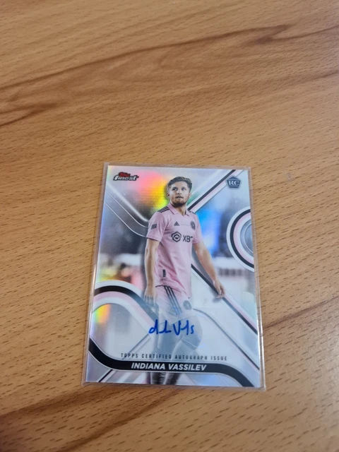 Topps MLS Finest 2022 Soccer Auto Autograph Autogramm Indiana Vassilev miami int