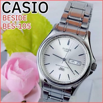 [New Battery] Casio Beside Watch, Original Bracelet, Day-Date, Quartz, Working C