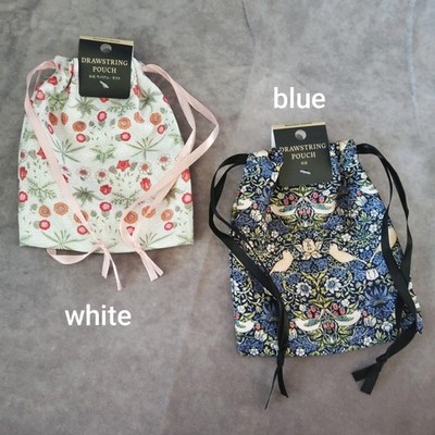 William Morris drawstring gift pouch small bag make up