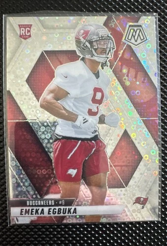 2025 Panini Mosaic - Rookies Emeka Egbuka #376 No Huddle Silver Mosaic Prizm...