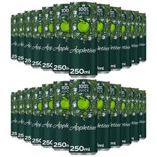 Appletiser Cans Sparkling Apple Juice from Concentrate Drink Vegan Pack 24x250ml