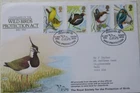 1980 RSPB FDC - BRITISH BIRDS STAMPS - BIRD PROTECTION SANDY BEDS