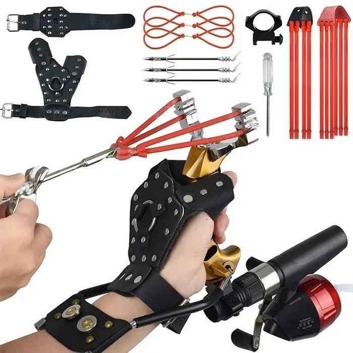 Slingshot,Fishing Slingshot Kit with Reel and 3 Arrowheads,Fishing Slingshot, Wr - Image 2 of 4