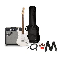 Squier Sonic Stratocaster LE Guitar Pack w/Fender Frontman 10G Amp Arctic White