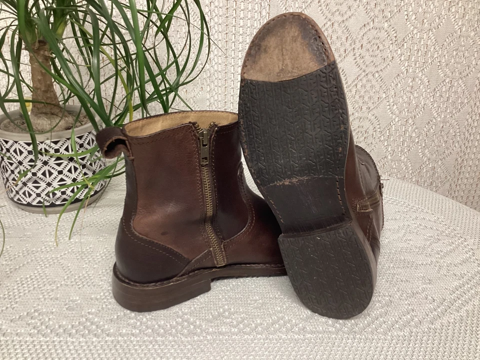 Bottines Frye Cuir Marron P. 7D Chaussures Montantes Made in Mexico (CHV09/22EE) - Photo 4/4