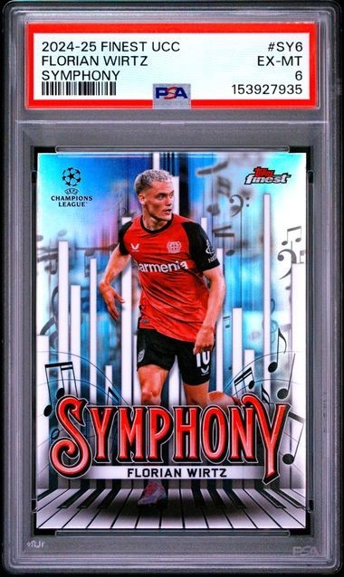2024-25 Topps Finest Uefa Club Competitions Symphony #SY6 Florian Wirtz PSA 6