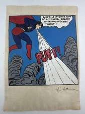 Roy Lichtenstein COA Art Painting Original Drawing Vintage Paper Signed