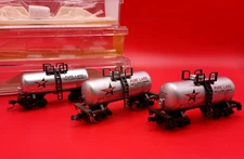 (3) ATLAS N  "BEER CAN" TANKCARS ALL DIF NUMBER SOUTHERN STAR MEATS LARD KLARER
