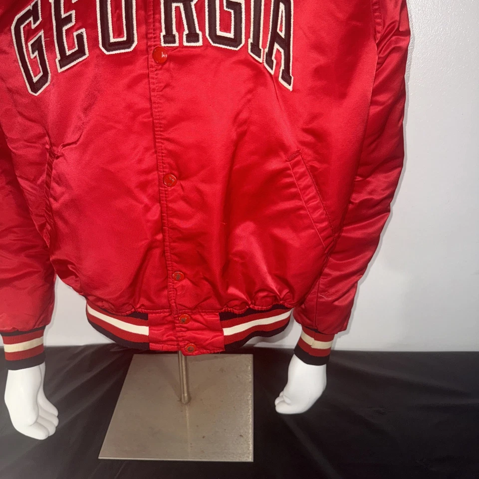 Chaqueta De Colección Años 90 Georgia Bulldogs Starter Talla L Hecha en EE. UU. Foto 4 de 4