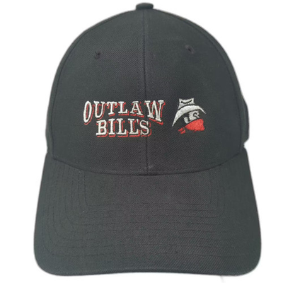 #ad #ad Richardson Baseball Cap Black Hat L Strapback Outlaw Bills Mobile Auto Repair $20.00