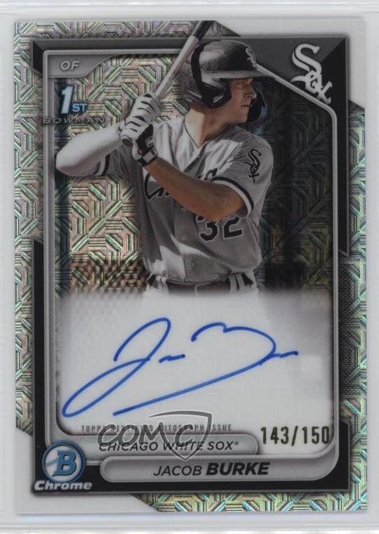 2024 Bowman Chrome Prospect HTA Choice Refractor /150 Jacob Burke #CPA-JB Auto