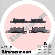 ZIMMERMANN BREMSBELÄGE VW TOUAREG 7P5 7P6 PORSCHE CAYENNE 92A TAYCAN Y1A Y1C