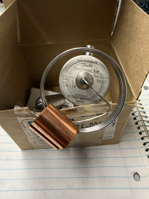 Manitowoc 76-0286-9 expansion valve new / unused for S400 and S500 Manitowoc