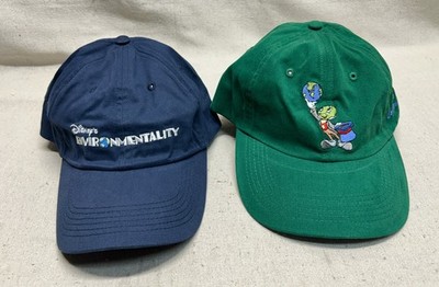 Lot Of 2 Vintage Jiminy Cricket Environmentality Pinocchio DISNEY Promo Hat NEW