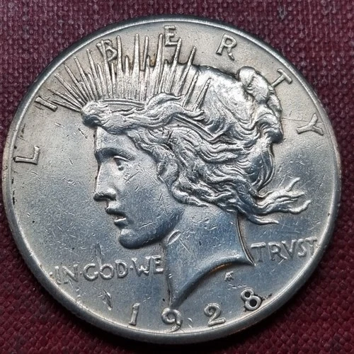 1928 Peace Dollar 1$ AU - UNC Details #98455