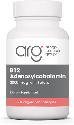 Allergy Research Group B12 Adenosylcobalamin Supplement-with Folic Acid,Vitamin
