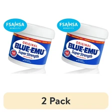 2 Pack Blue-Emu Original Super Strength Topical Cream for Muscles & Joints 12oz