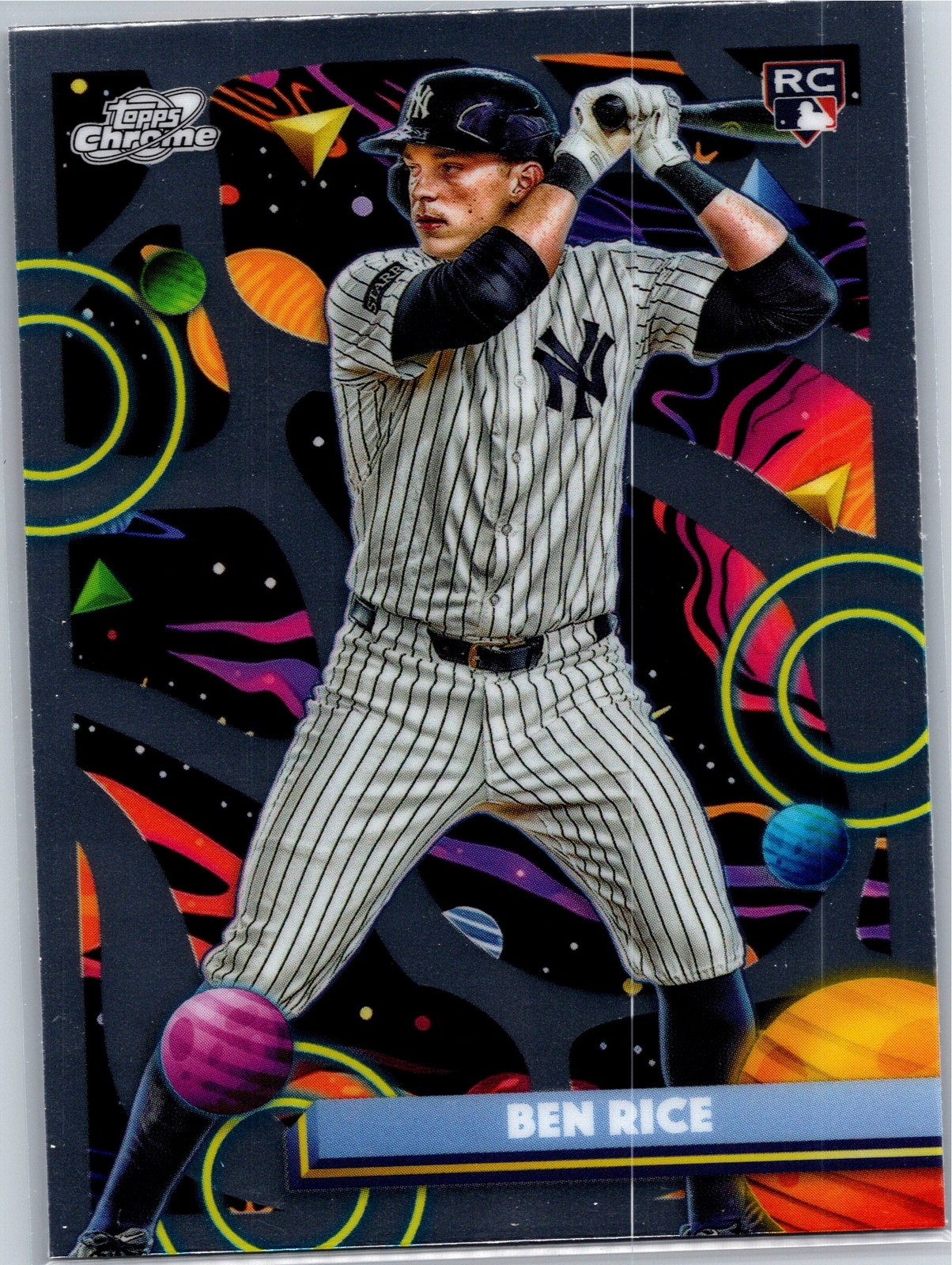 2025 Topps Chrome Cosmic #174 Ben Rice Rookie (RC) - New York Yankees