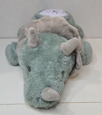 Dreamgro Lullaby Dreams Soother Nightlight Musical Green Rhino Soft Plushie