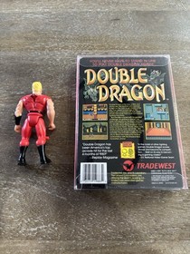 Double Dragon Nintendo NES Complete CIB Jimmy Lee Action Figure Inserts Cart Box